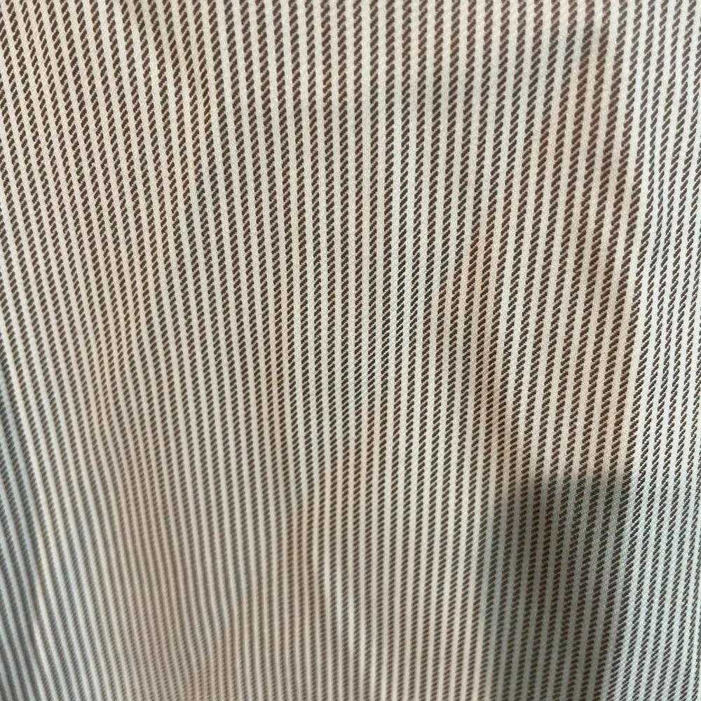 Aristo Eighteen Mens Brown/White Stirling Pinstripe Alberdeen Dress Pant 38/35